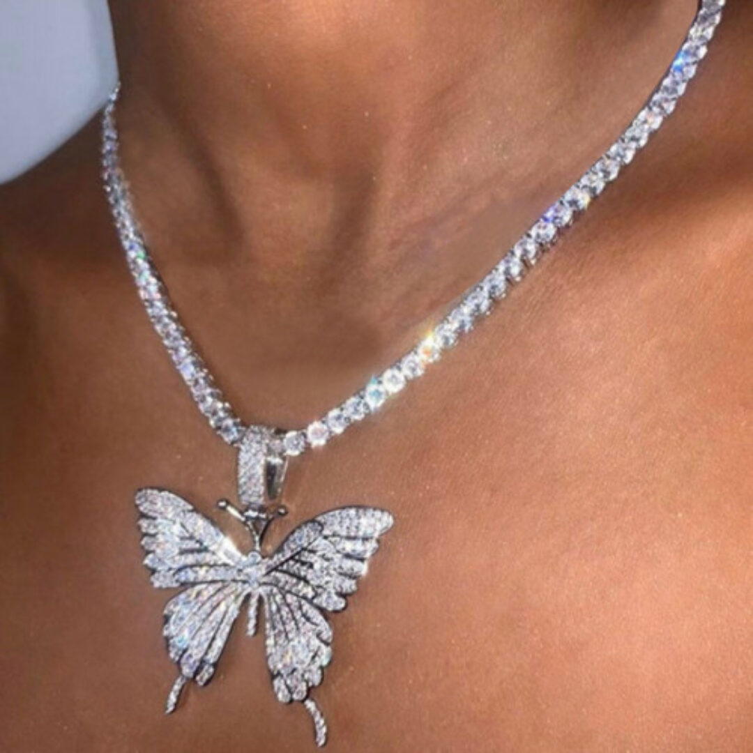 Silver Butterfly Necklace