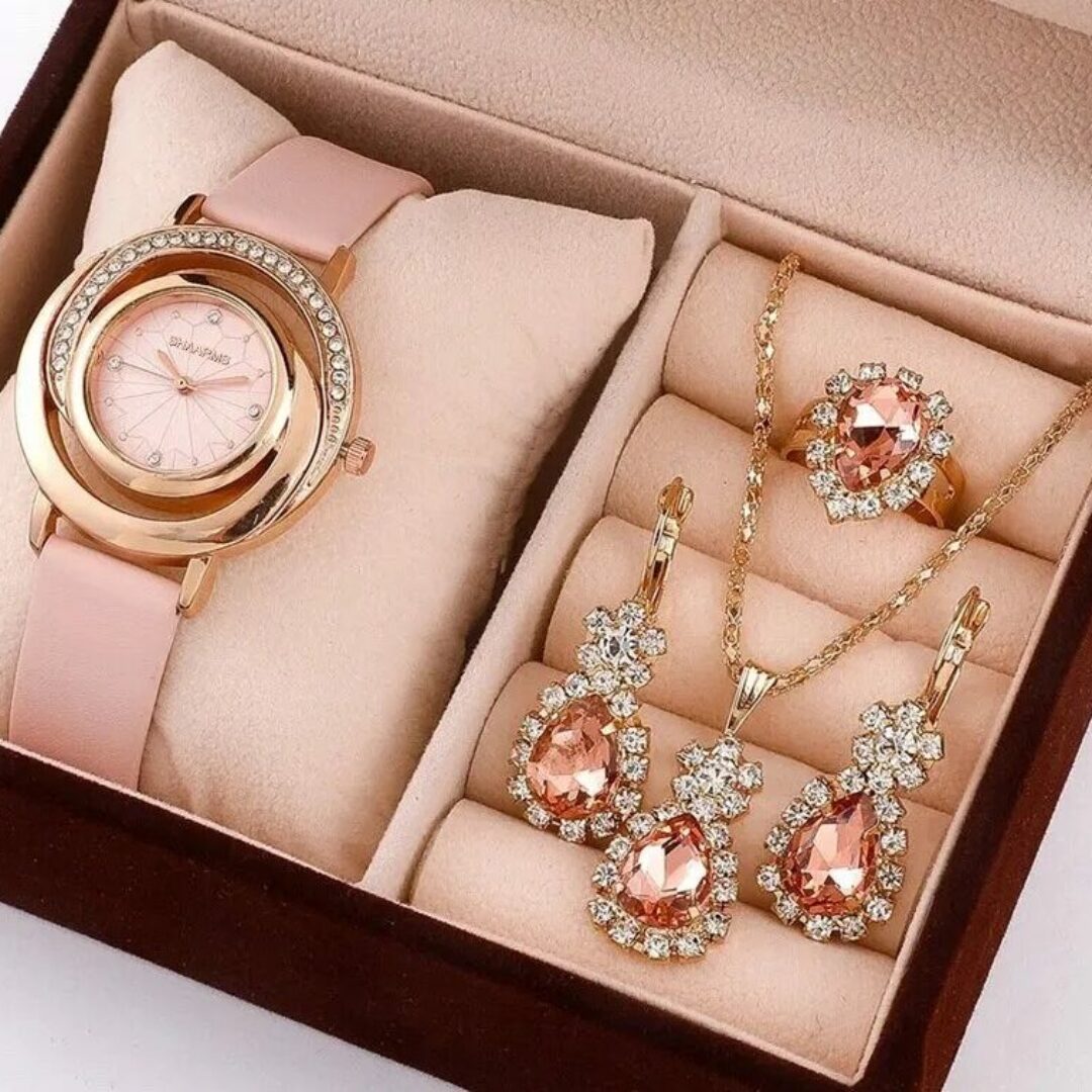 Rose Pink Watch Set