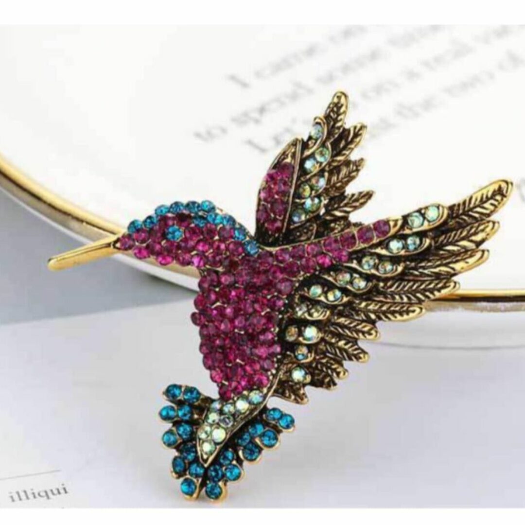 Hummingbird Brooch