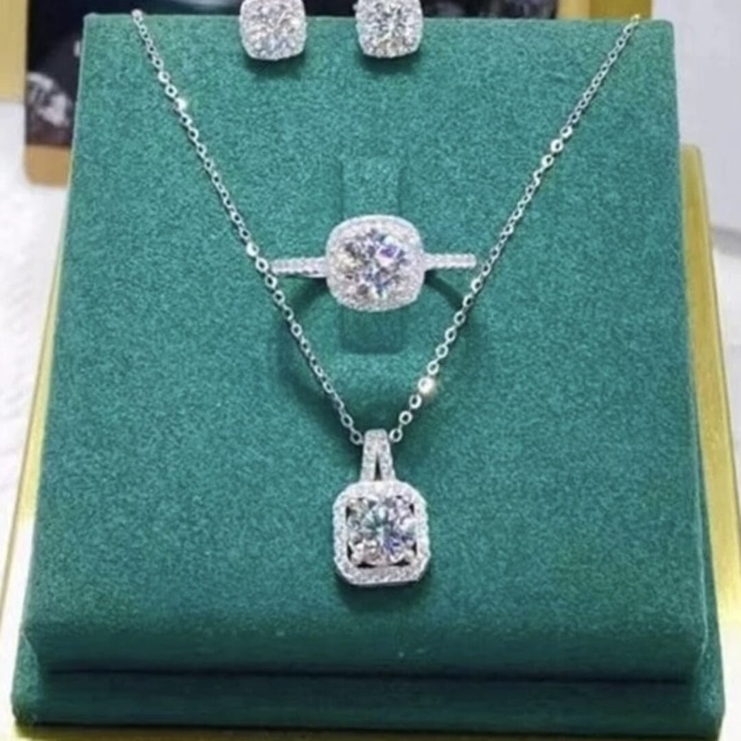 Silver Necklace Set